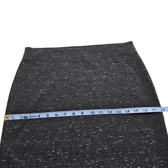 Loft Mini Skirt Womens Size Small Stretch Elastic Waist Pencil Fit Black Gray - Picture 10 of 10